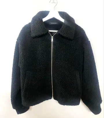 [ 새상품급 ] SPIRALGIRL 카라 부착 보아 블루종