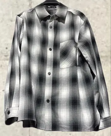ZARA 옴브레 체크 셔츠