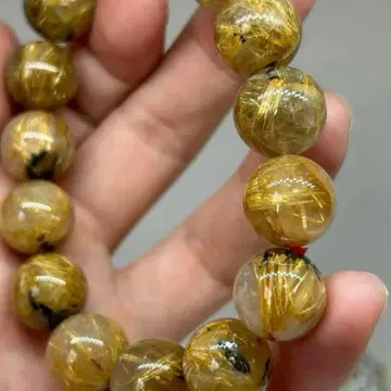 2세트 헤마타이트 태양 방사 골드 타이틴 루틸 쿼츠