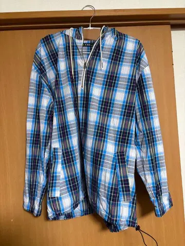 NIKO AND - 후드 부착 자켓 블루 계열 체크