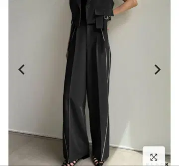 Re:EDIT 라이트 트윌 파이핑 커브 팬츠 미사용 새상품