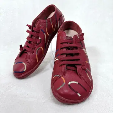 [새상품급] CAMPER TWINS 페우카미 자수 가죽 24cm 스니커즈