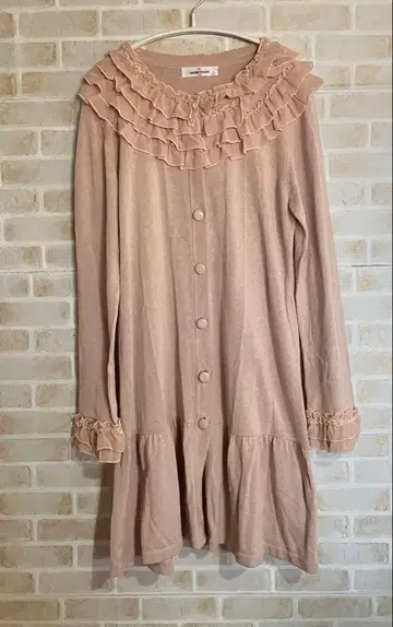 갤러리 비스콘티 롱 가디건 프릴 사이즈 3