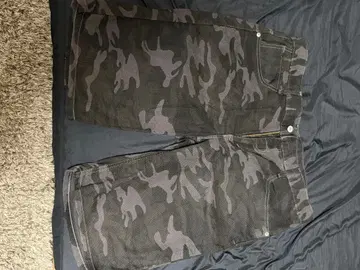 EDWIN 카모 패턴 숏팬츠