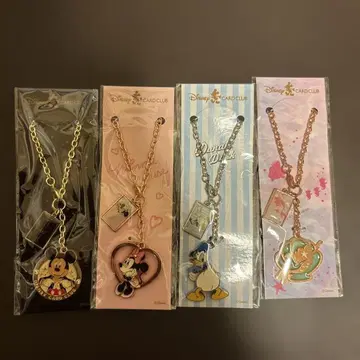 [ 새상품, 미개봉 ] 디즈니 카드 클럽 캐릭터 참 4종 세트