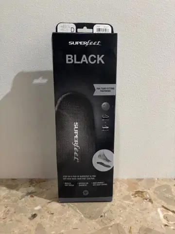 Superfeet 인솔 블랙 D
