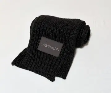 캘빈클라인 머플러 블랙 케이블 니트 롱 사이즈