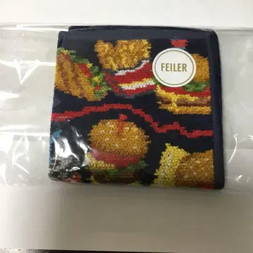 새상품 라브라리 FEILER 햄버거 패턴 손수건