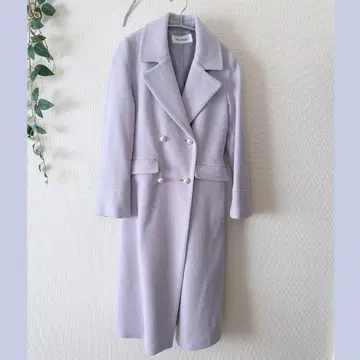 [ MISCH MASCH ] 펄 버튼 체스터 코트 ( 라이트 블루 )