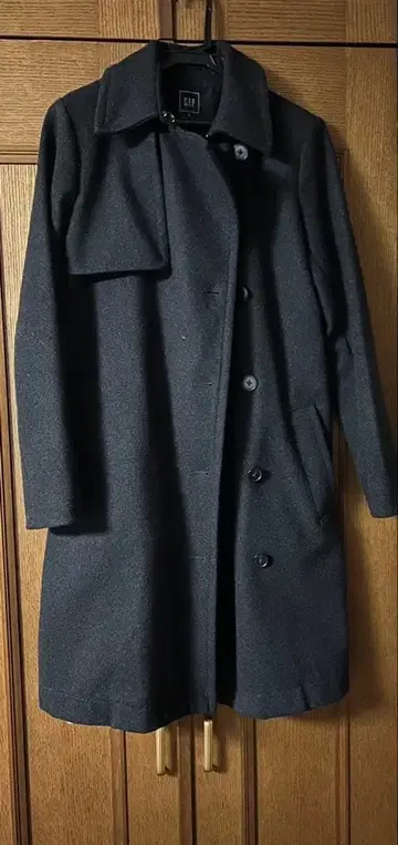 #다크 그레이 트렌치코트 갭 GAP 아우터 S 롱 코트