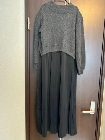 시소라스 니트 플리츠 원피스