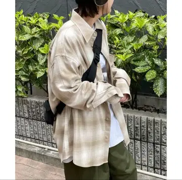 WEGO TR 옴브레 체크 셔츠