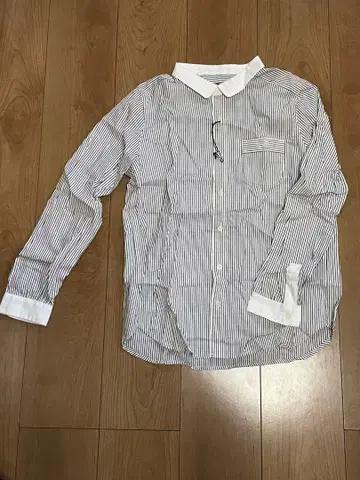 스트라이프 긴팔 셔츠 사이즈 F