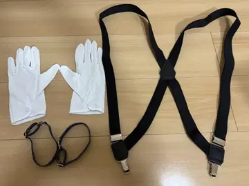 블랙 서스펜더 장갑 암밴드 포함
