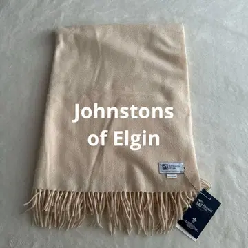 미사용 존스턴스 캐시미어 대형 숄 스톨 아이보리