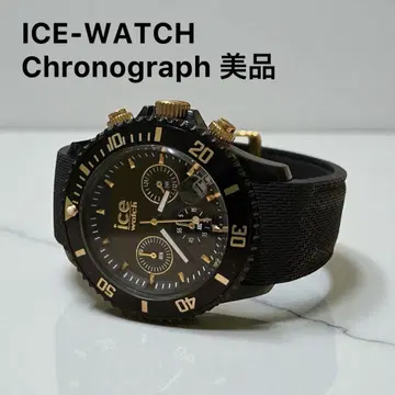[ ICE-WATCH ] 아이스워치 크로노그래프 시계 블랙 골드