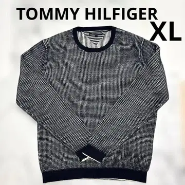 타미힐피거 TOMMY HILFIGER 니트 하운드투스 패턴 XL 사이즈