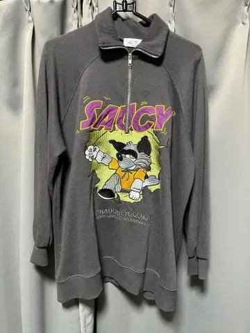 SAUCY 하프 집업 트레이닝복