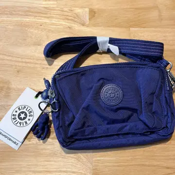 Kipling 네이비 숄더백 웨스트 파우치 바디백
