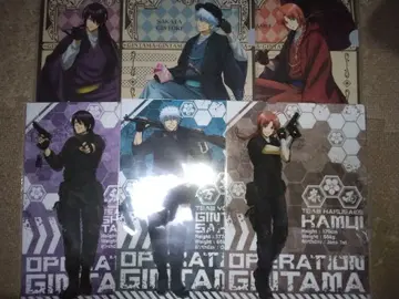 은혼 긴토키 사카타 카무이 타카스기 신스케 캐릭터 클리어 파일 6장 세트