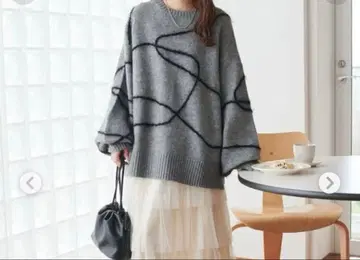 DISCOAT 뉴앙스 패턴 니트