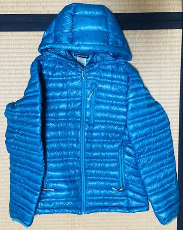 patagonia 후드 부착 다운 자켓 XS 파랑 주머니 포함 여성용