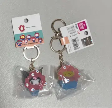 산리오 미야쿠미야쿠 콜라보 클리어 키링 폼폼푸딩 쿠로미