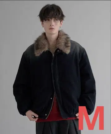 [ epnok ] 2WAY 코듀로이 충전솜 퍼 블루종