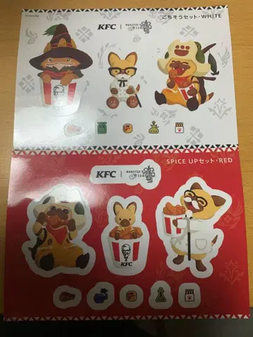 켄터키 몬헌 콜라보 코드 포함 씰 2종