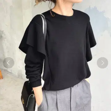 Spick&Span 워셔블 울 프릴 니트 풀오버