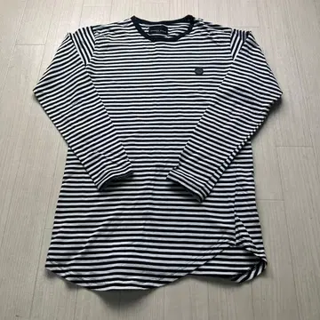 NUMBER (N)INE DENIM 보더 롱 T셔츠 면 긴팔