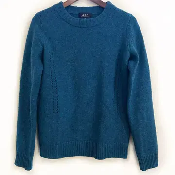 A.P.C. 크루넥 울 니트 긴팔 파랑 XS