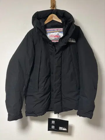 FIRST DOWN 후드 부착 다운 자켓 X LARGE 블랙