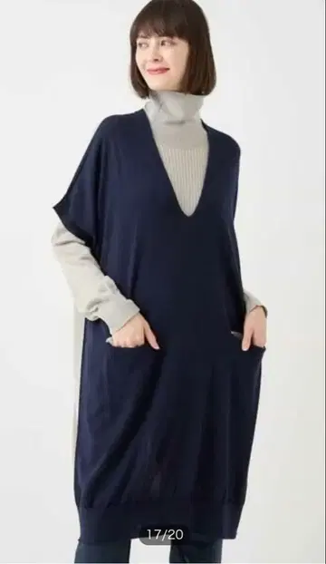 HIROKO BIS GRANDE 홀가먼트 리브 니트 베스트