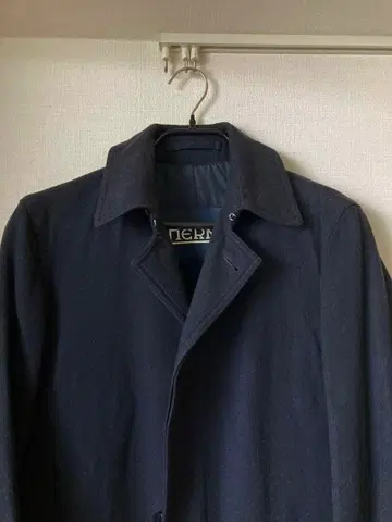 Herno 헬노 42 울 코튼 충전솜 헤링본 XS 네이비