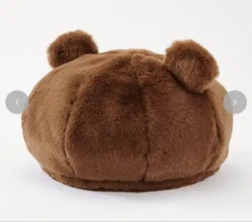 시마무라 곰 귀 베레모 아오키 미사코 갈색 브라운