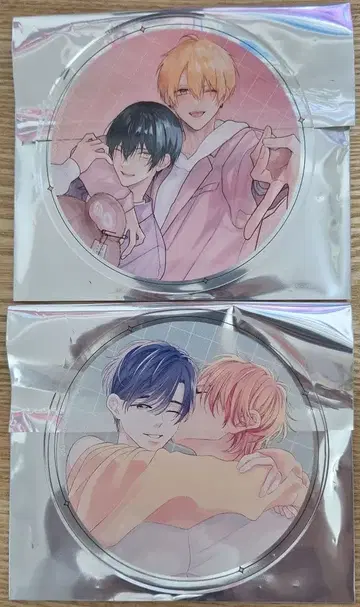 moment&아메이로 아크릴 코스터 2장 그라테 자라메 상어 아가타 아이