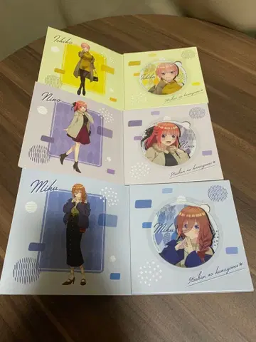 5등분의 신부 아크릴 코스터 (이치카, 니노, 미쿠)