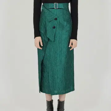 유나이티드 도쿄 타이트 스커트 다크 그린