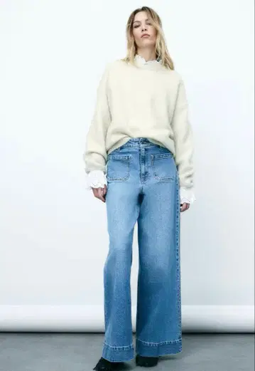 H&M 모헤어 블렌드 오버 사이즈 스웨터