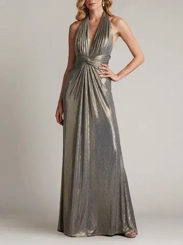 ( K11337 ) TADASHI SHOJI 홀터넥 V넥 드레스 2