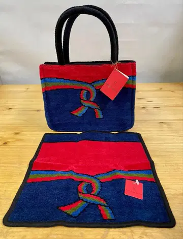 미사용 Roberta di Camerino 토트백 손수건 세트