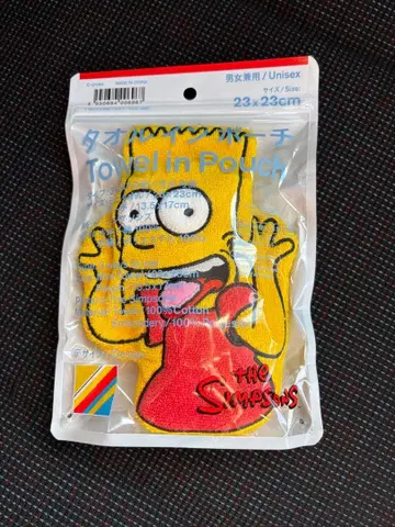 [ 미개봉 새상품 ] 훼미리마트 심슨 타월인파우치