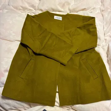 le.coeur blanc 노카라 자켓 올리브 그린