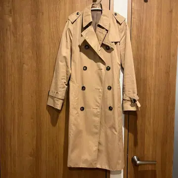 트렌치코트 디노스 Kcarat 카멜 베이지 실크 안감
