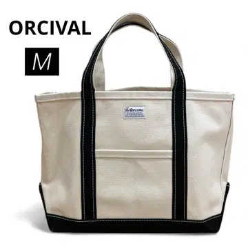 새상품급 오르치발 토트백 M A4 캔버스 블랙 빅 사이즈