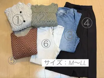 여성용 캐주얼 셋업 6종 세트