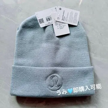 룰루레몬 니트 모자 라이트 블루