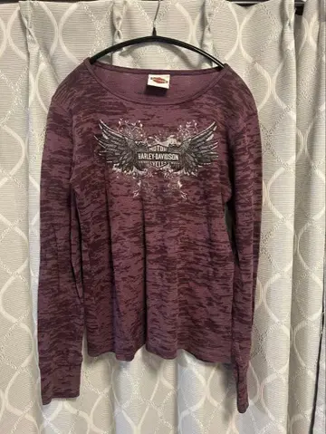 Harley-Davidson 긴팔 T셔츠 퍼플
