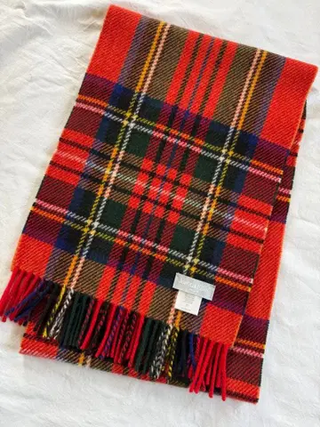 조슈아 에리스 캐시미어 머플러 로얄 스튜어트 새상품급